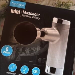 NuvoMed Mini Massager - Silver and Black